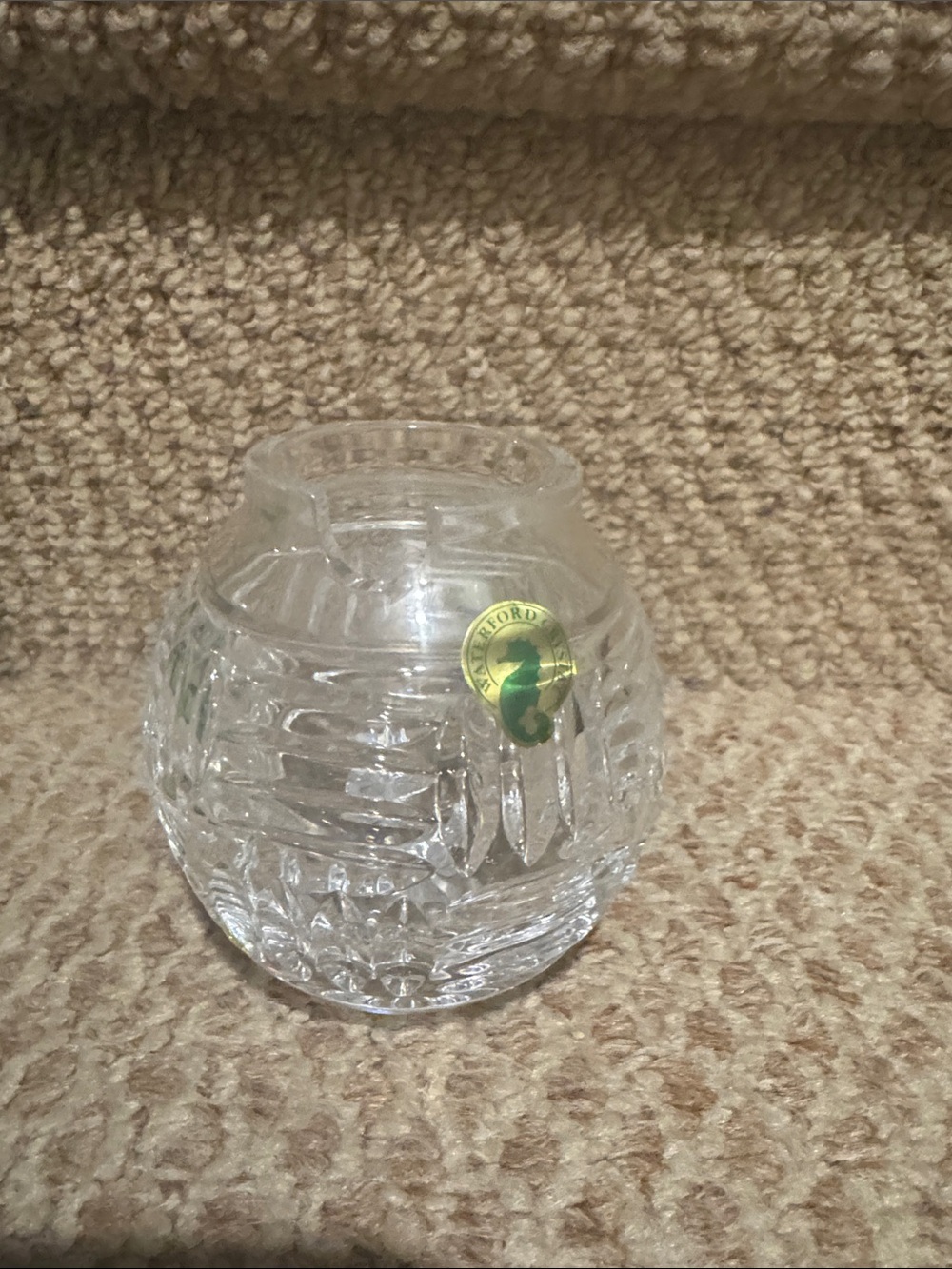 Waterford Basketweave Honey Pot